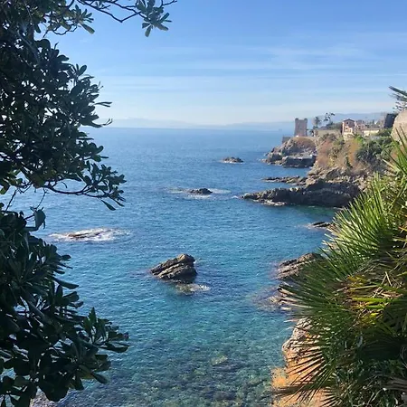 Daire Romantic Garden Sea View Nervi *