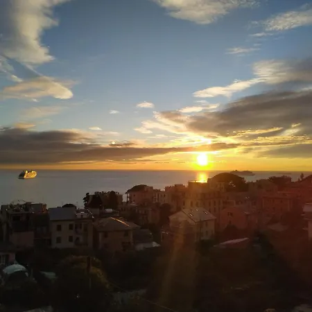 Daire Romantic Garden Sea View Nervi Cenova